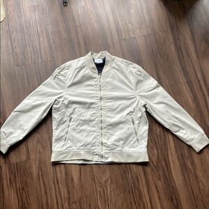 Men's Five Four Cream Bomber Jacket